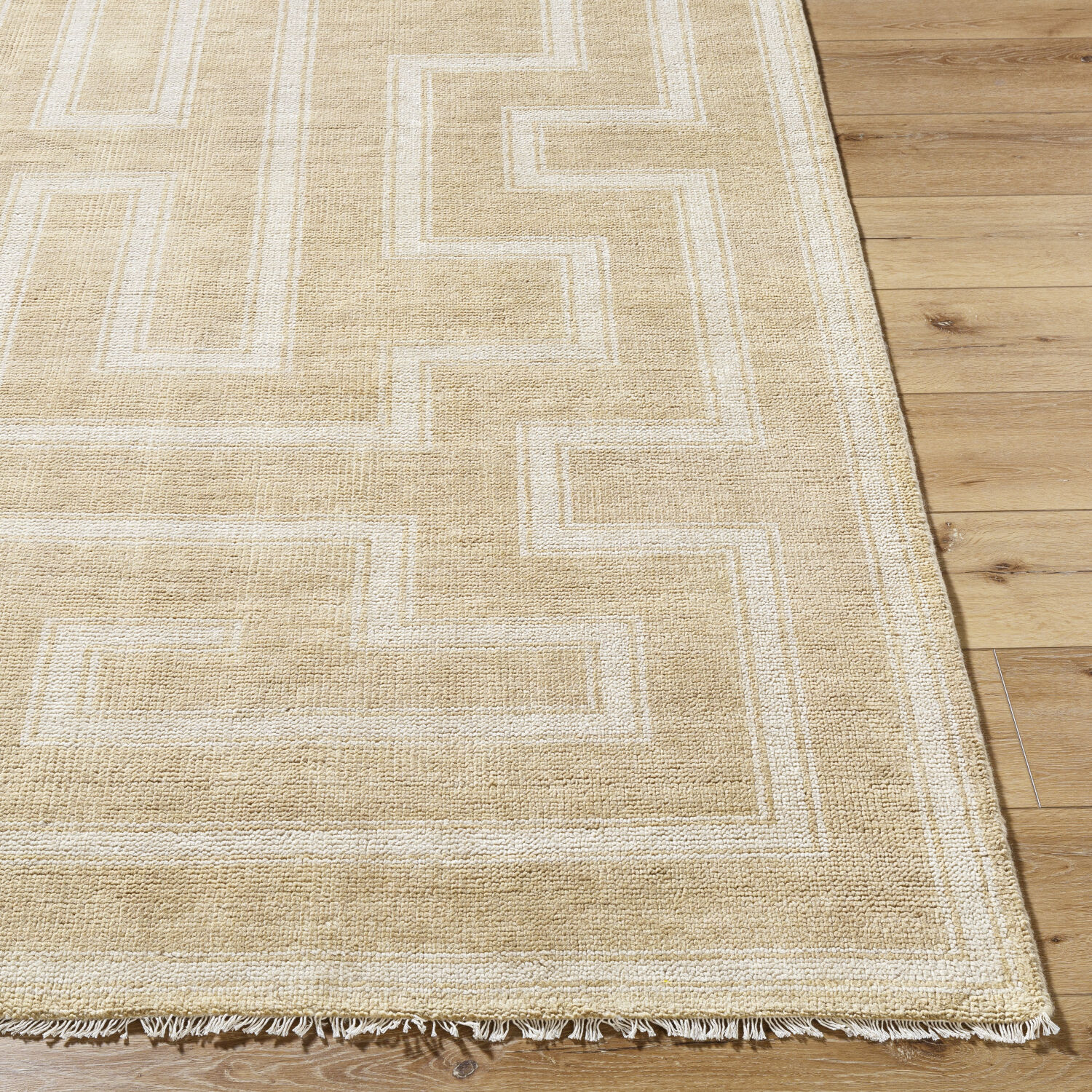 Riviera 120 X 36 inch Natural / Khaki / Desert Tan Handmade Rug in 3 x 10
