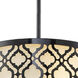 Arabella 2 Light 16 inch Black Pendant Ceiling Light, Convertible to Semi-Flush