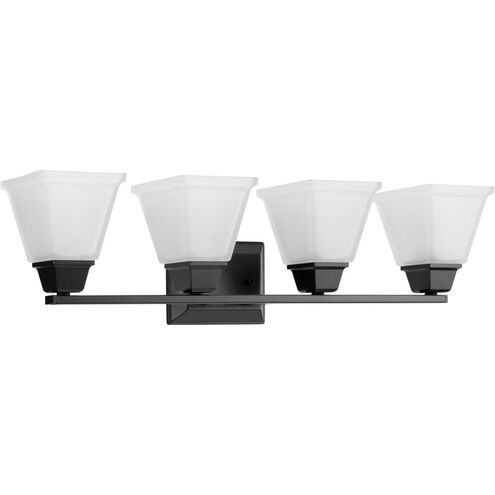 Clifton Heights 4 Light 32 inch Matte Black Bath Vanity Wall Light