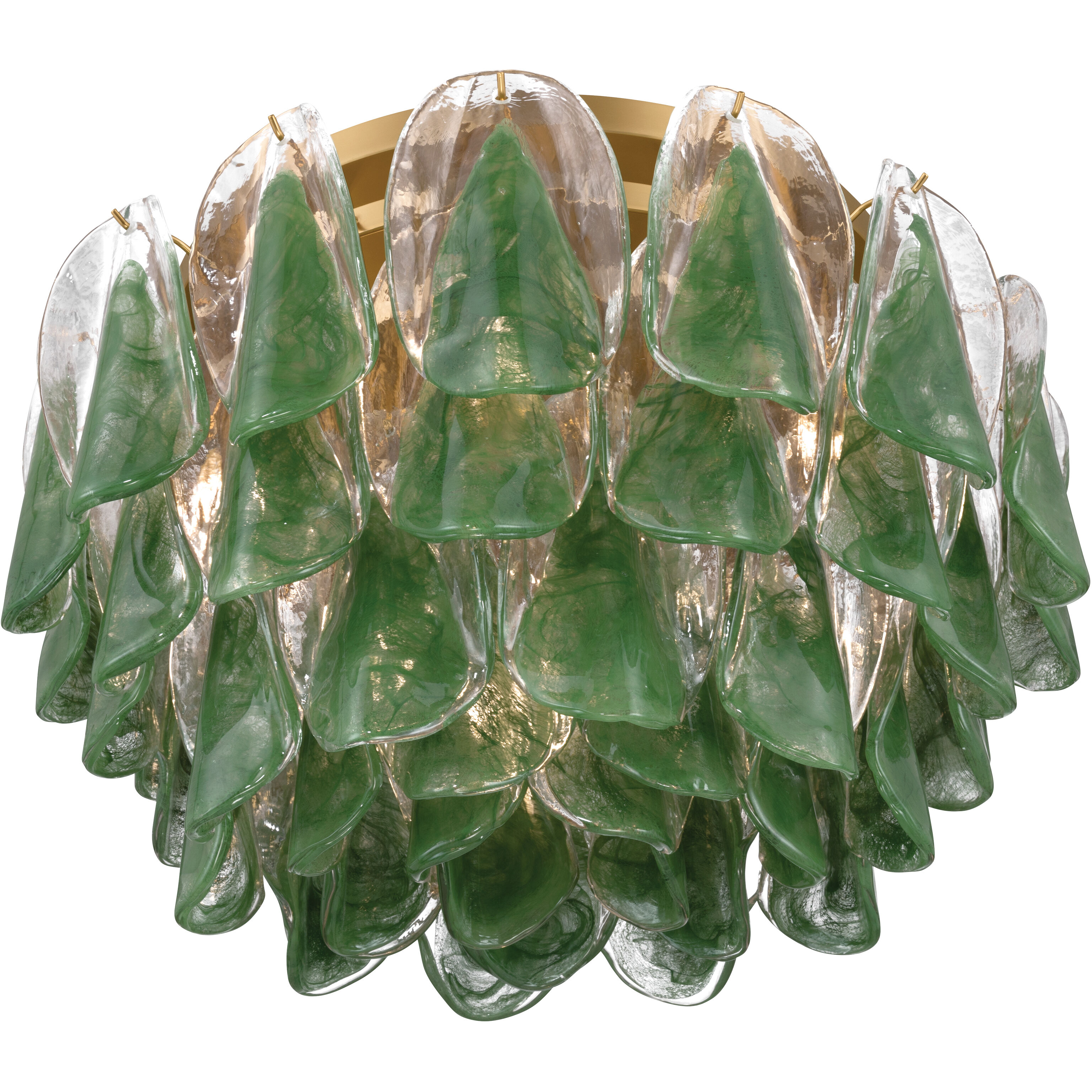 Verla Crest 6 Light 24.25 inch Legacy Brass Flush Mount Ceiling Light