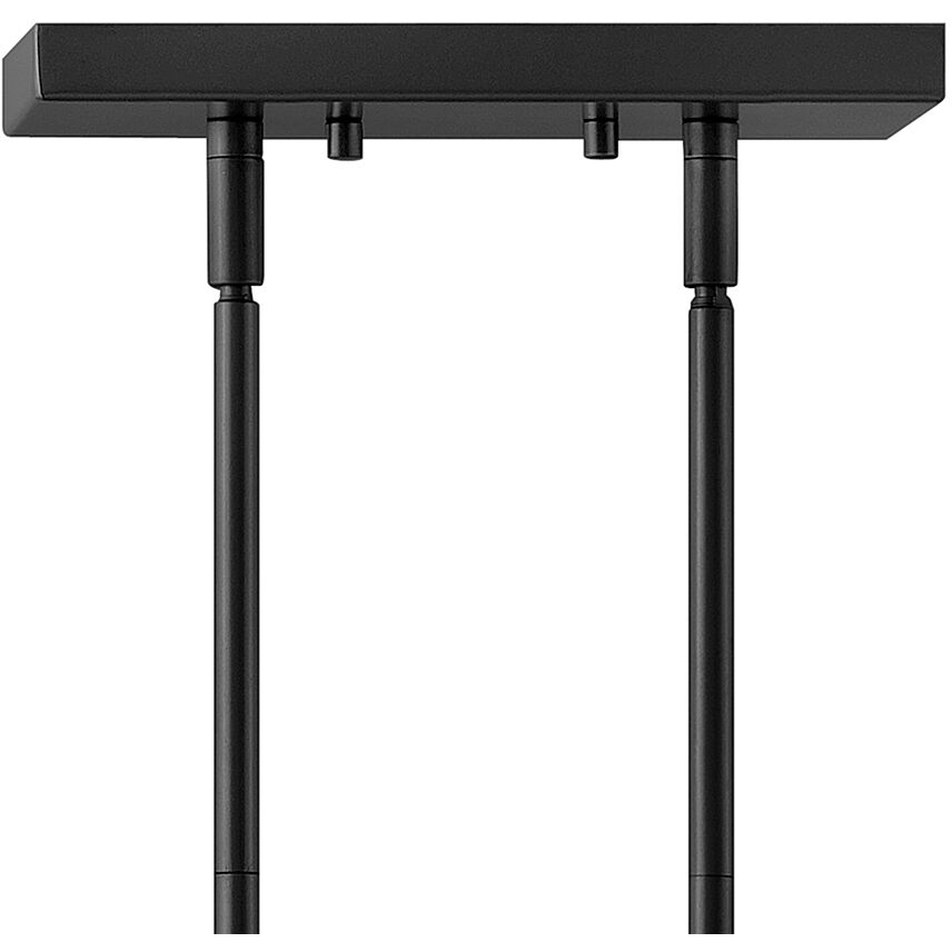 Twiggy 8 Light 38 inch Black Indoor Linear Chandelier Ceiling Light