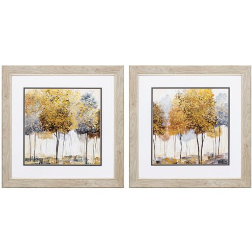 Landscapes Collection Metallic Framed Art