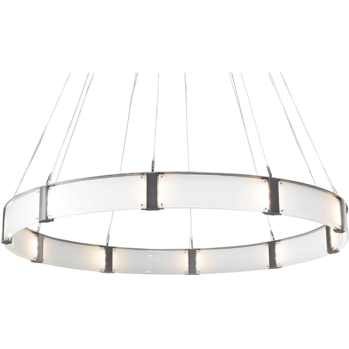 Parallel LED 32.7 inch Graphite Chandelier Ceiling Light in 3000K LED, Clear Rimelight, Ring
