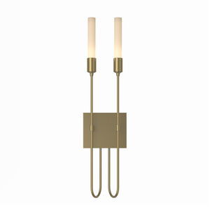 Lisse 2 Light 5.5 inch Modern Brass ADA Sconce Wall Light