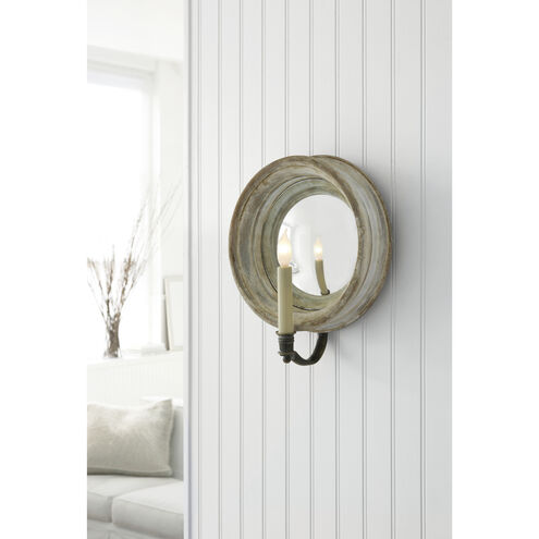 Chapman & Myers Chelsea Ref 1 Light 10.25 inch Old White Reflection Sconce Wall Light, Medium