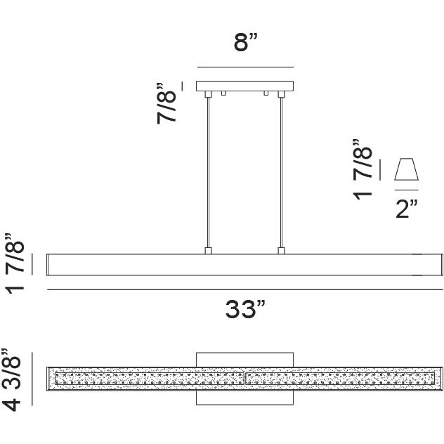 Isosceles LED 2 inch Aged Gold Brass Chandelier Ceiling Light
