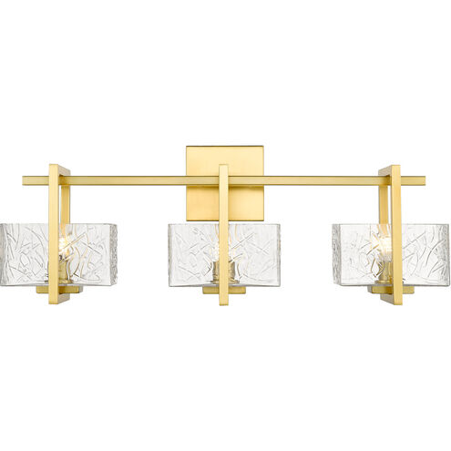 Striate LED 24 inch Satin Gold Bath Vanity Light Wall Light