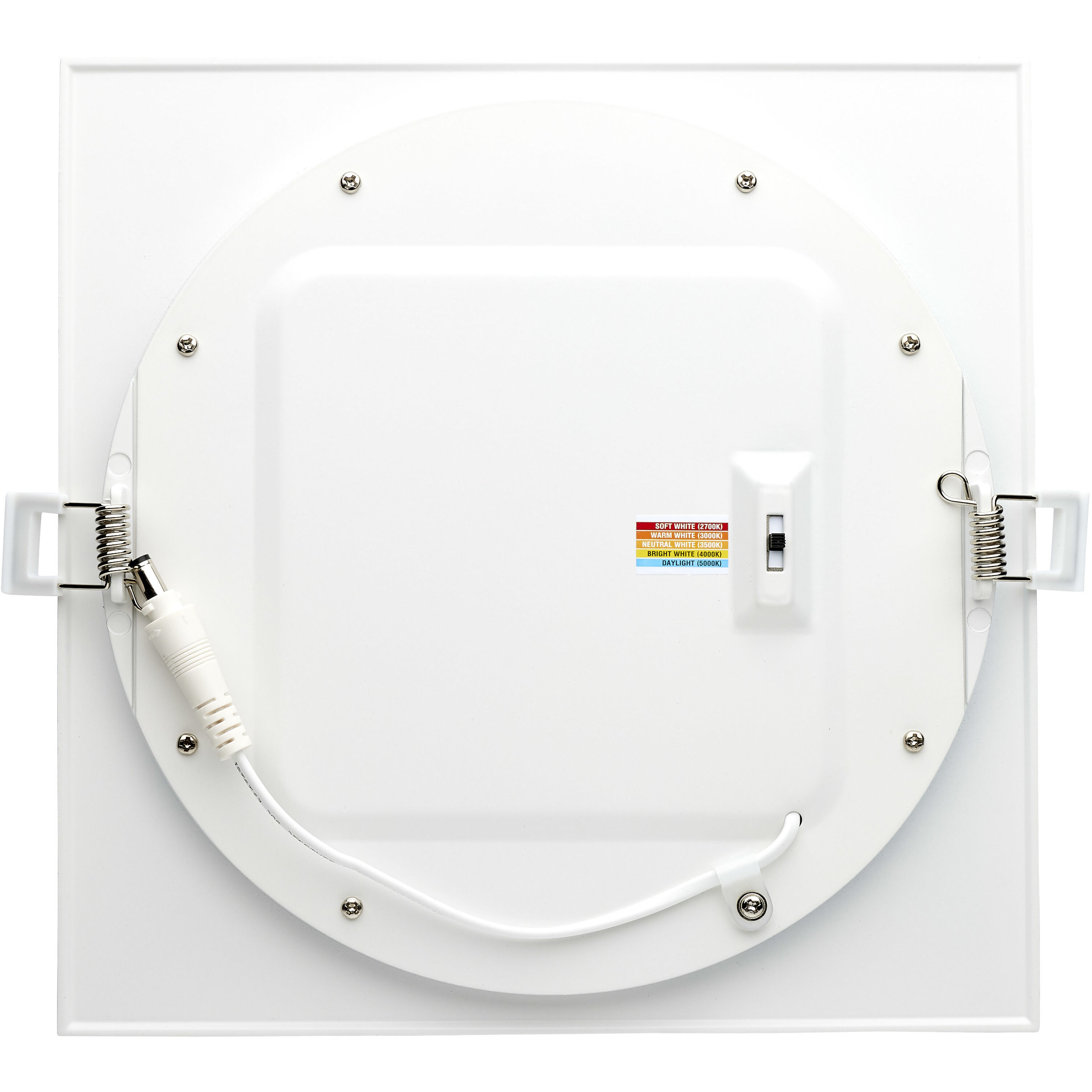 Edgewood White Recessed, Direct Wire