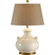 Wildwood 26 inch 100 watt Ivory/White Glaze Table Lamp Portable Light