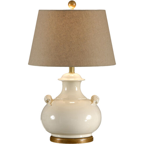Wildwood 26 inch 100 watt Ivory/White Glaze Table Lamp Portable Light