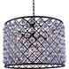 Madison 8 Light 27.5 inch Matte Black Pendant Ceiling Light in Clear, Urban Classic
