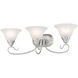 Coronado 3 Light 27 inch Brushed Nickel Bath Vanity Wall Light