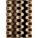 Majestic 39 X 26 inch Black and Gray Area Rug, Olefin