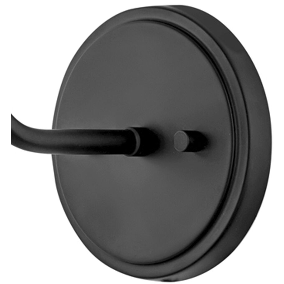 Clarke 1 Light 7.25 inch Black with Lacquered Dark Brass accents Sconce Wall Light