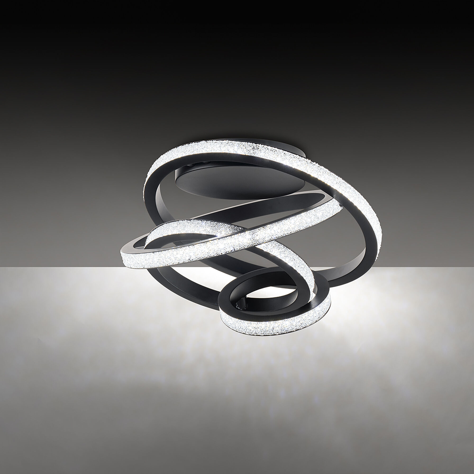 Beyond Jangle LED 28.5 inch Black Flush Mount Ceiling Light