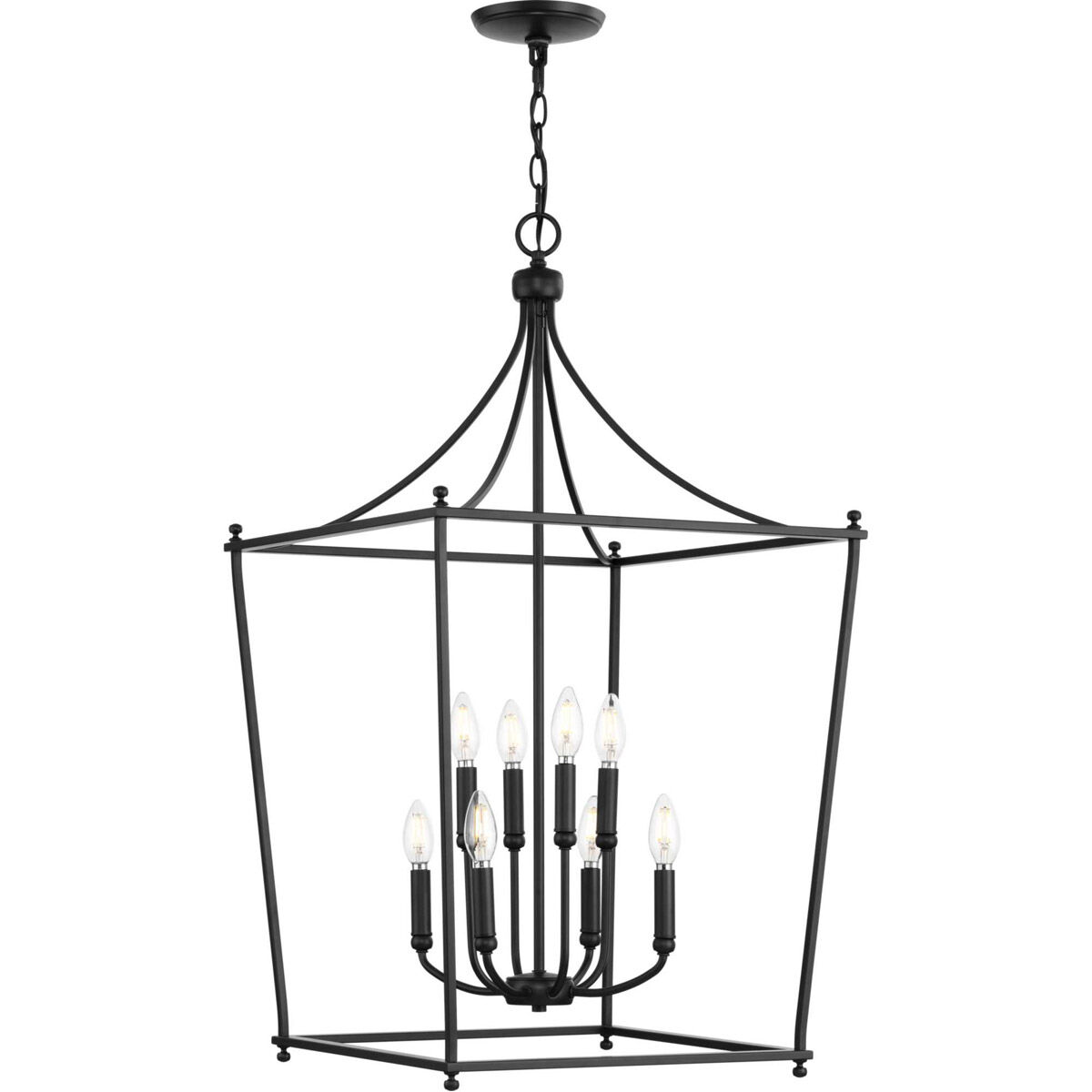 Parkhurst 8 Light 20 inch Matte Black Foyer Light Ceiling Light