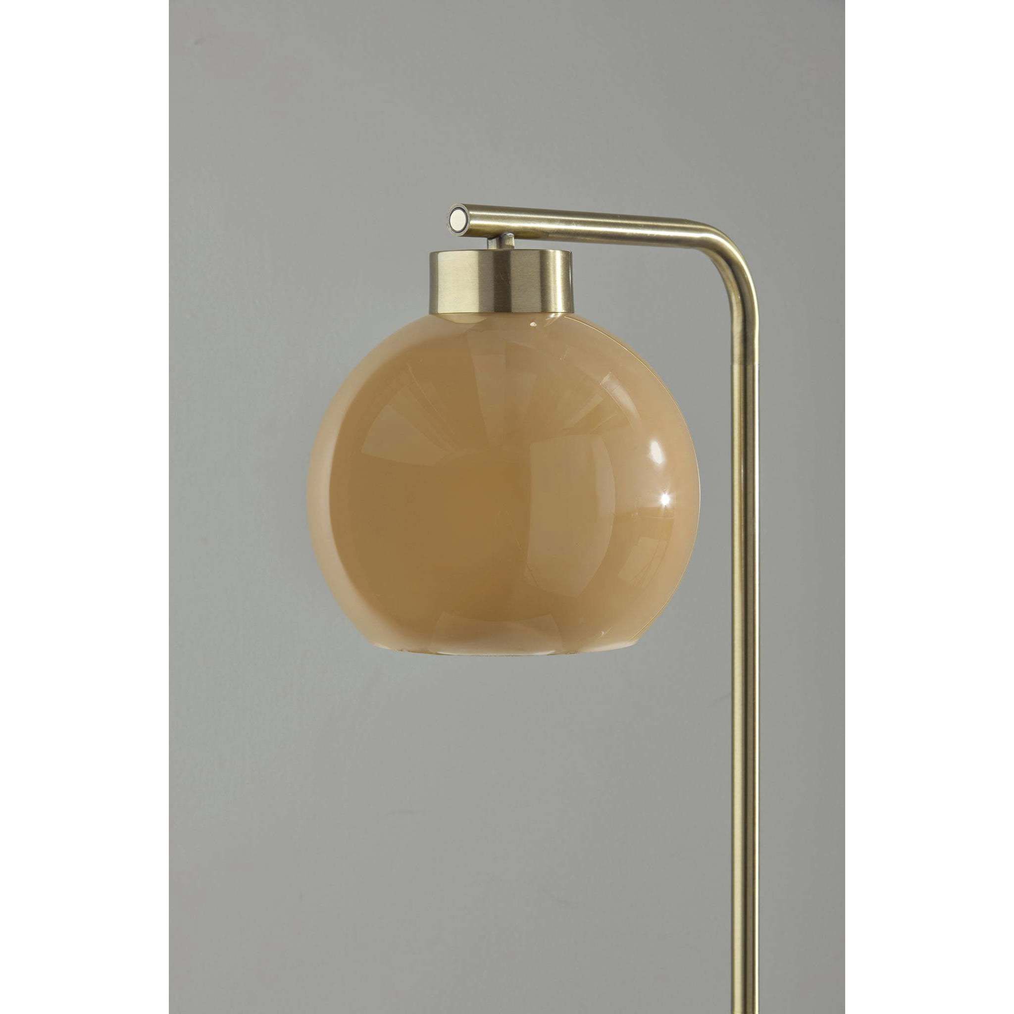 Atticus 59 inch 60.00 watt Antique Brass Floor Lamp Portable Light