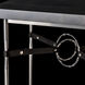 Equus 26.1 X 22 inch Sterling and Soft Gold Side Table in Sterling/Soft Gold, British Brown Leather with Maple Grey, Wood Top