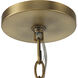 Aurelie 9 Light 28 inch Antique Brass Pendant Ceiling Light