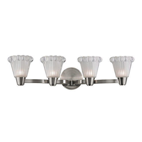 Varick 4 Light 25.25 inch Satin Nickel Bath Bracket Wall Light