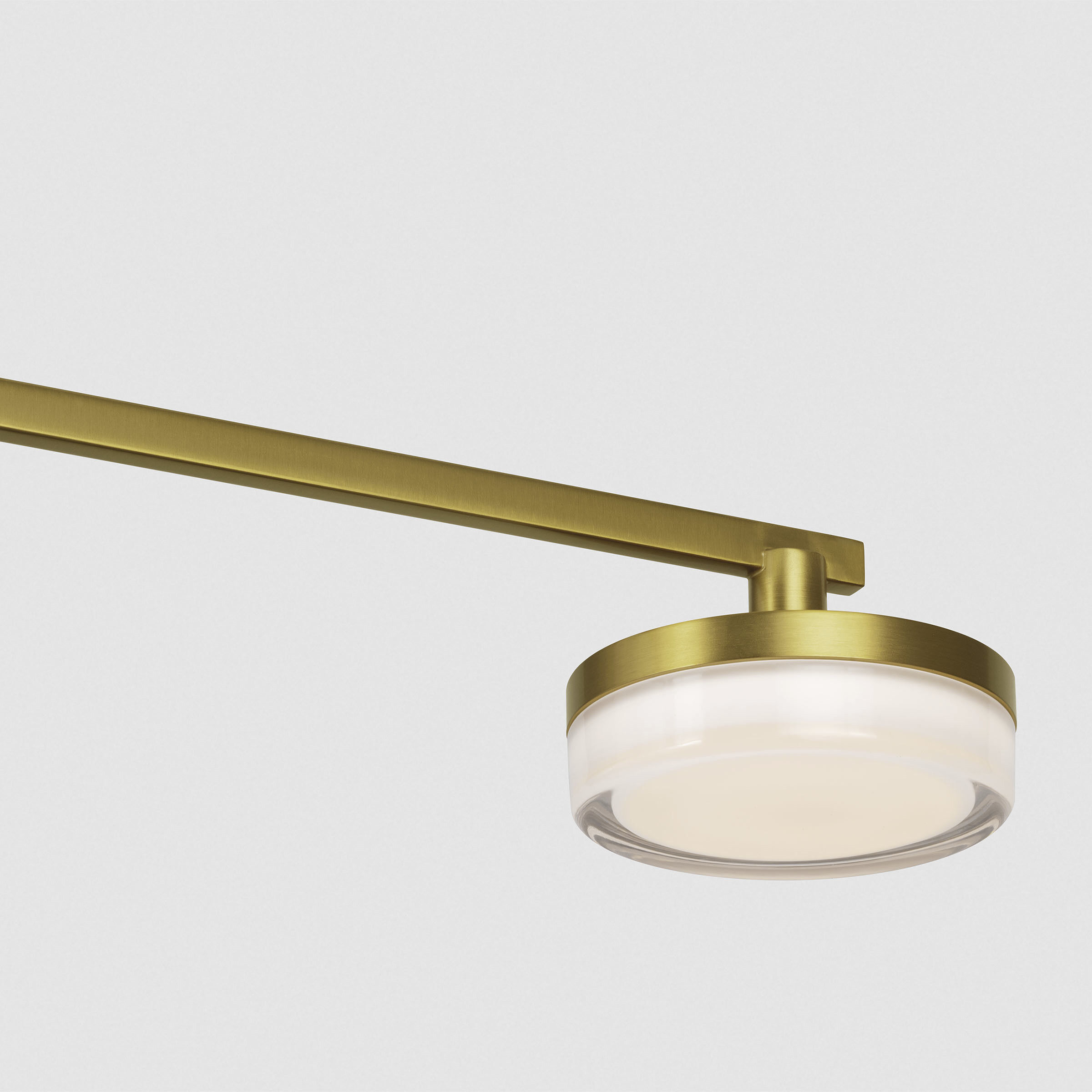 Sean Lavin Khan LED 34 inch Burnished Brass Chandelier Ceiling Light