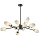 Canada 12 Light 39 inch Black Chandelier Ceiling Light