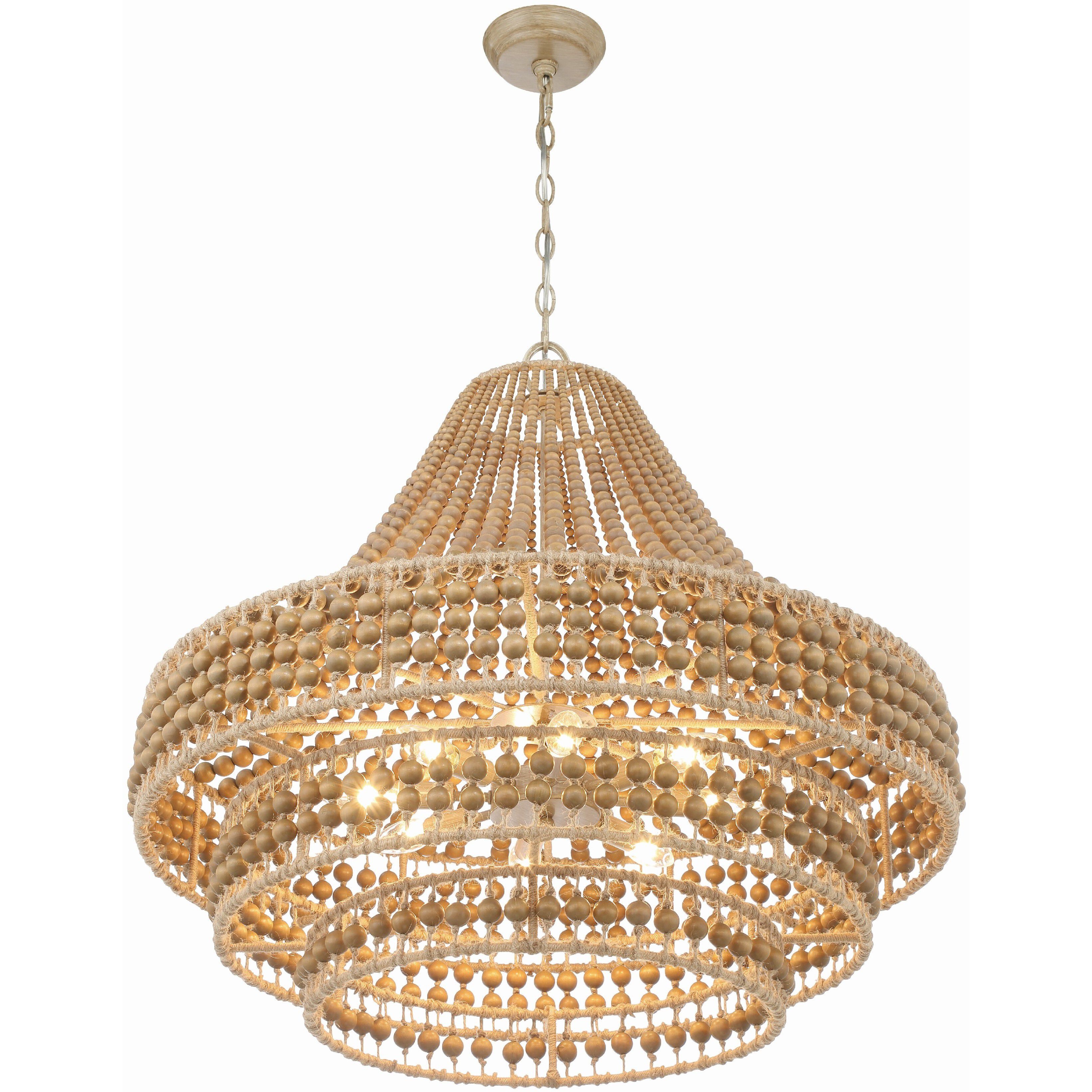 Silas 8 Light 30 inch Burnished Silver Chandelier Ceiling Light
