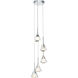 Artisan Collection/AMALFI Series 5 Light 11 inch Polished Chrome Pendant/Chandelier Ceiling Light