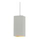 Radiance Collection LED 5.5 inch Polished Chrome and Champagne Gold and Matte White and White Pendant Ceiling Light