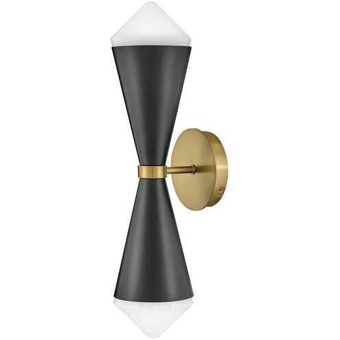 Betty LED 5.5 inch Black Sconce Wall Light