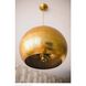 Pierced 5 Light 18 inch Natural Brass Pendant Ceiling Light, Sphere