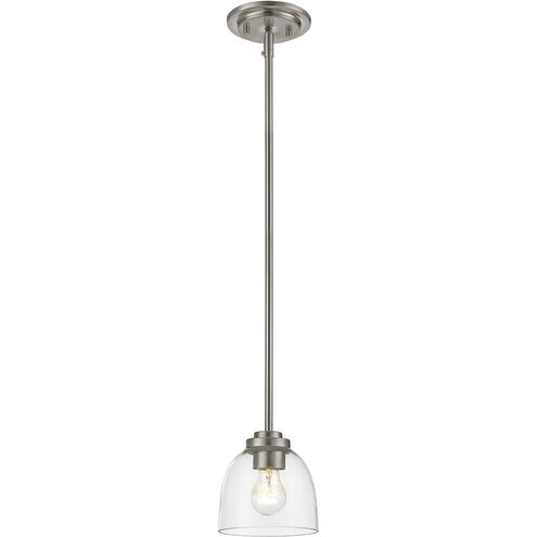 Ashton 1 Light 6 inch Brushed Nickel Pendant Ceiling Light in 2.86