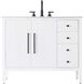 Blakely 42 X 34 inch White Bathroom Vanity Cabinet