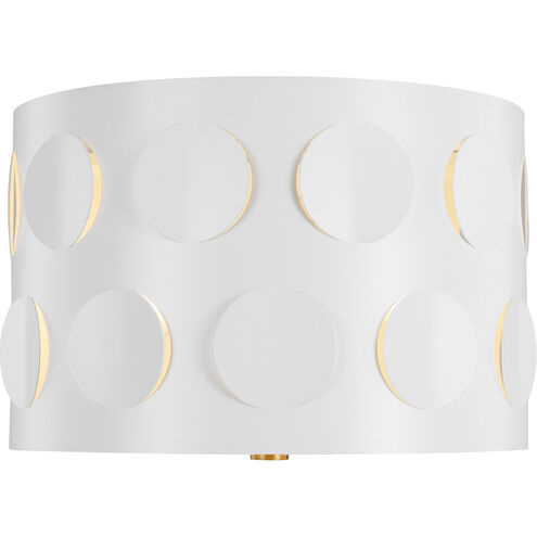 kate spade new york Dottie 2 Light 13.13 inch Burnished Brass Flush Mount Ceiling Light