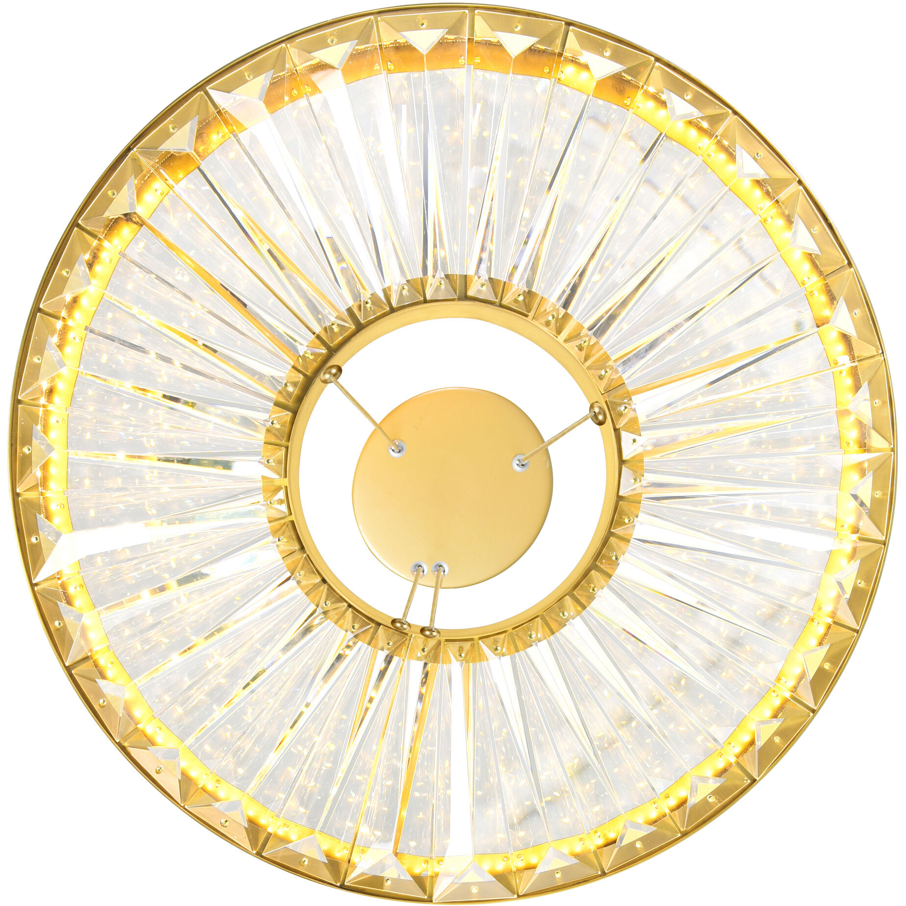 Bjoux LED 16 inch Brass Down Chandelier Ceiling Light