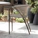 Enzo Buff and Blackened Bronze Outdoor Dining Chair