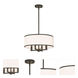 Park Ridge 4 Light 18 inch Bronze Pendant Chandelier Ceiling Light
