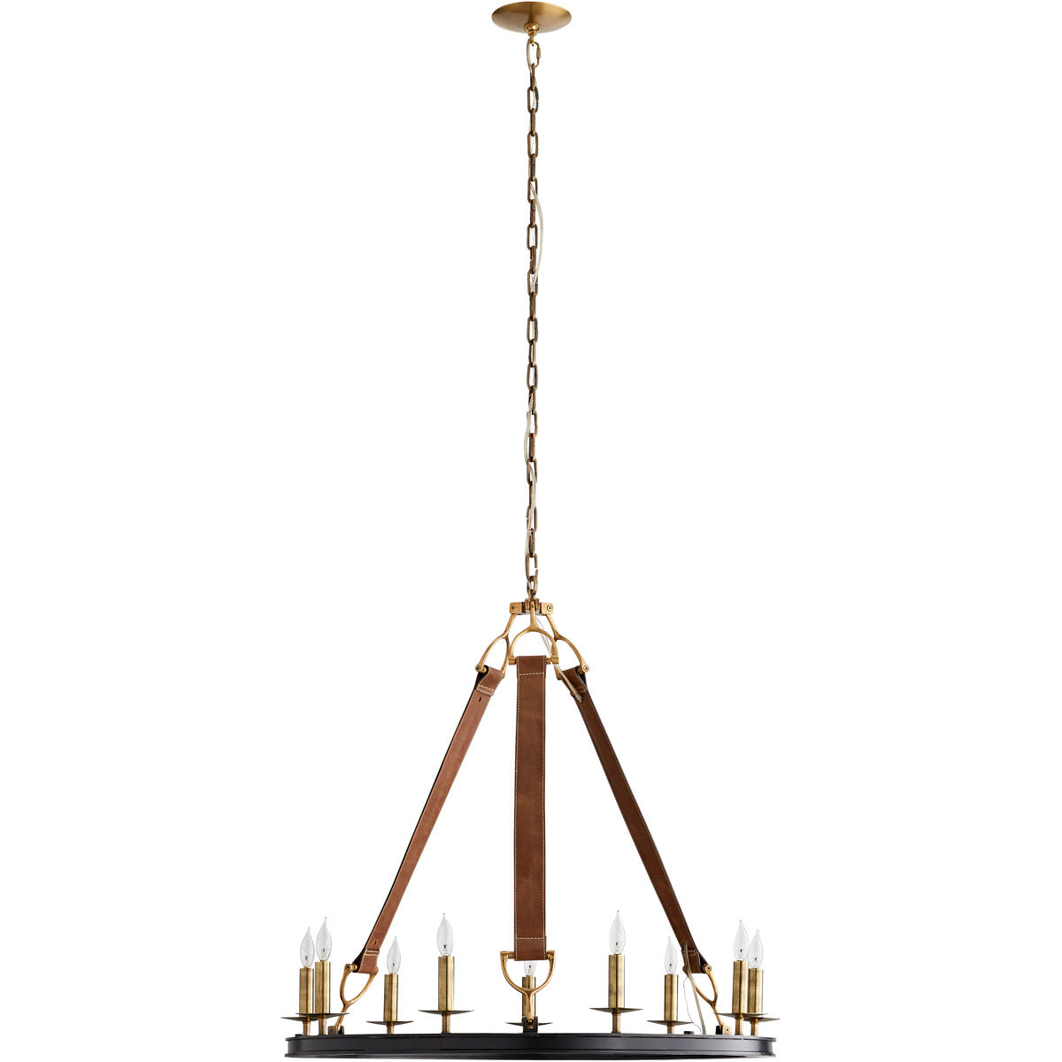 Chaney 9 Light 33 inch Bronze and Antique Brass Chandelier Ceiling Light