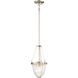 Atrio 1 Light 8 inch Brushed Nickel Pendant Ceiling Light
