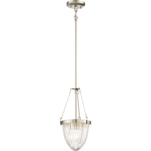 Atrio 1 Light 8 inch Brushed Nickel Pendant Ceiling Light
