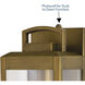 Kinzie LED 14.25 inch Vintage Brass Outdoor Wall