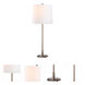 Underwood 22 inch 100.00 watt Silver Table Lamp Portable Light
