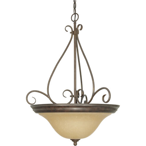Castillo 3 Light 20.5 inch Sonoma Bronze and Champagne Pendant Ceiling Light