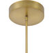 Pearl LED 39.25 inch Legacy Brass Chandelier Ceiling Light