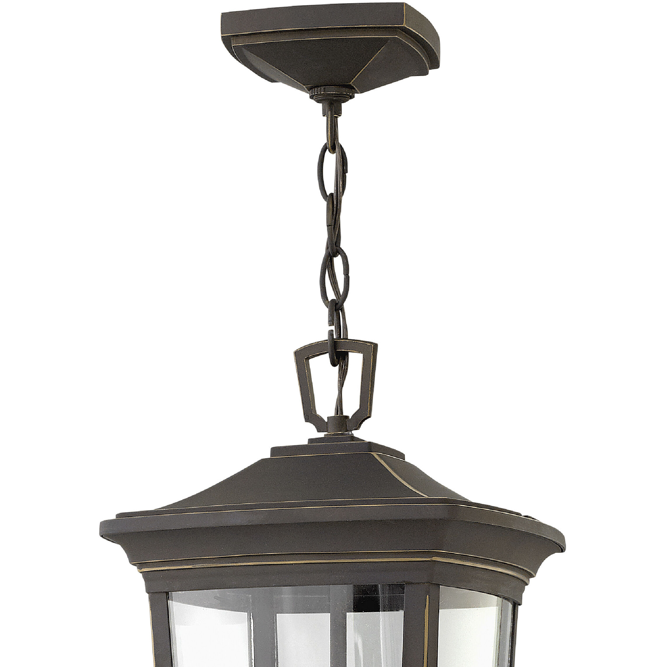 Bromley 3 Light 10 inch Oil Rubbed Bronze Outdoor Hanging Lantern in Non-LED