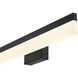Loft LED 24 inch Matte Black and Frosted Bath Vanity Wall Light