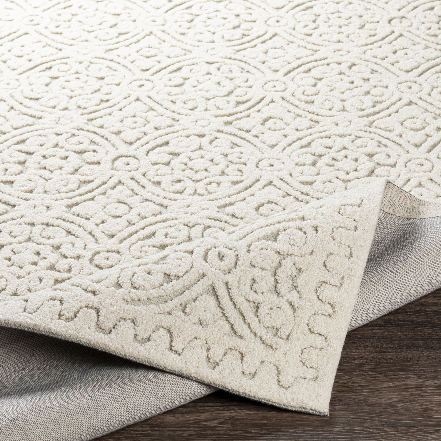 Oakland 36 X 24 inch Cream Rug in 2 x 3, Rectangle