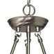 Brentwood 3 Light 15 inch Brushed Nickel Pendant Ceiling Light