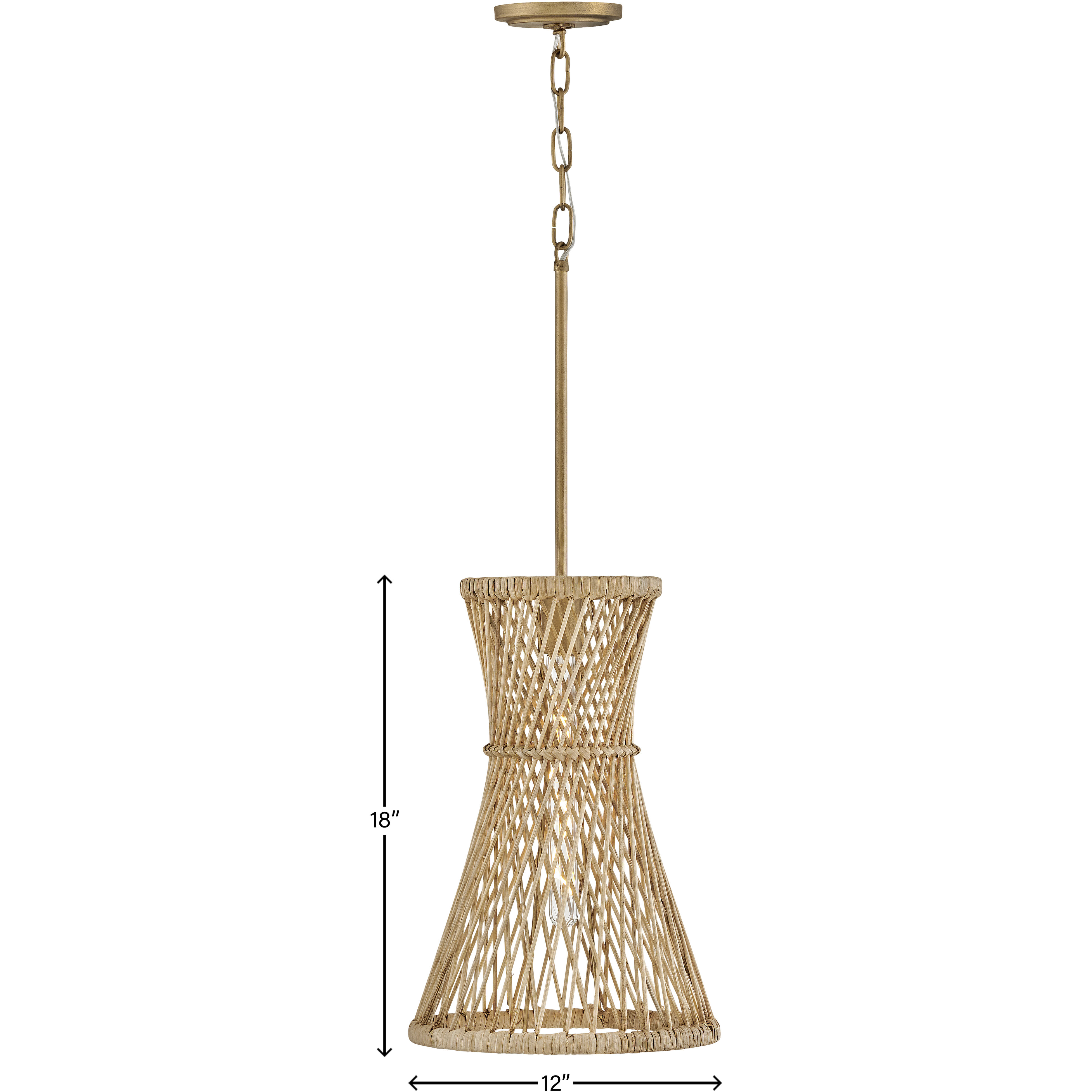 Twyla 12 inch Burnished Gold Indoor Pendant Ceiling Light
