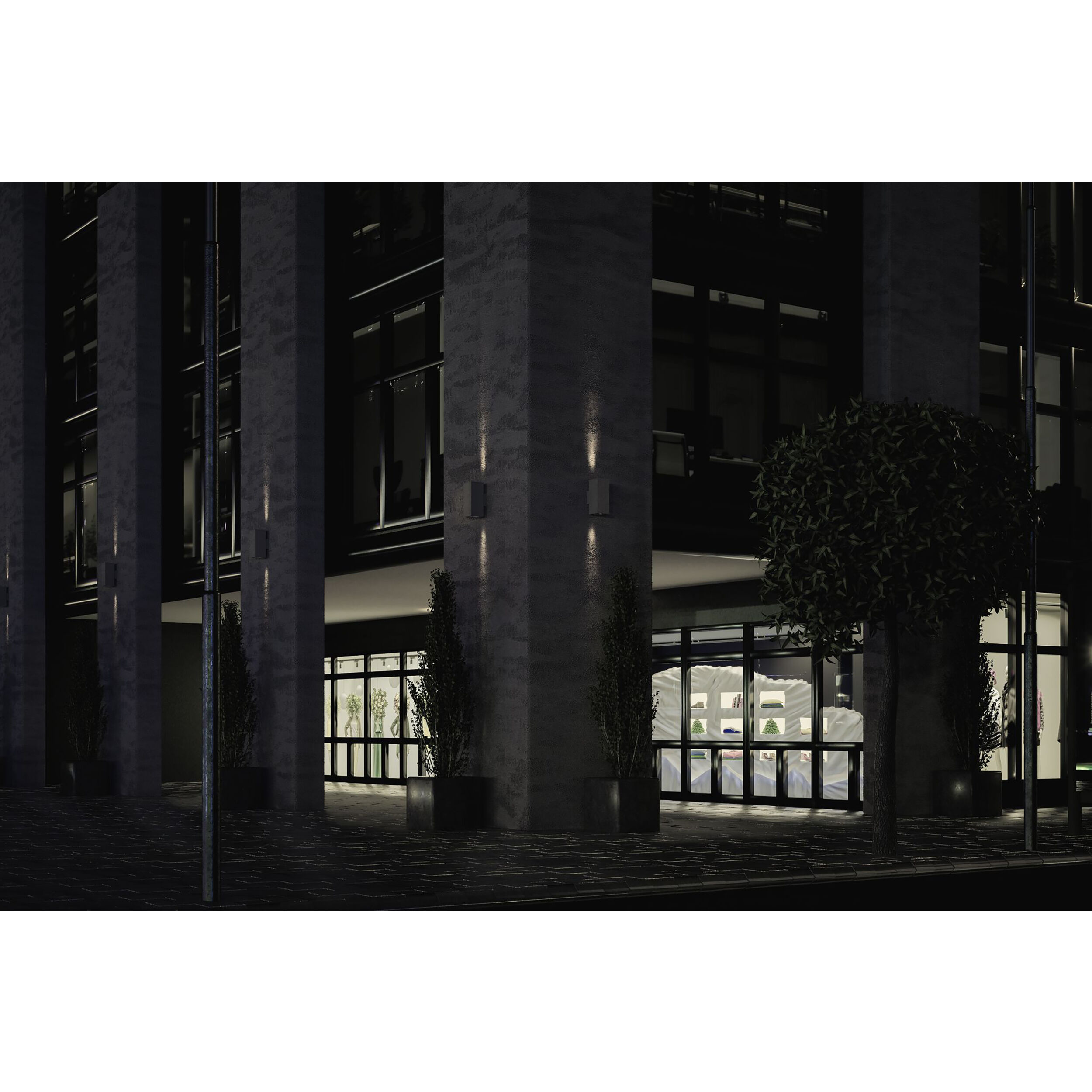 Sera LED 13.1 inch Anthracite Outdoor Wall Sconce in 6 in